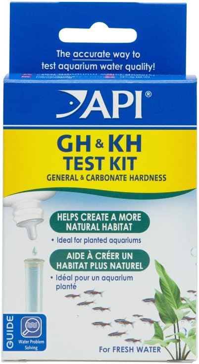 Kit test GH e KH API per misurare la durezza dell'acqua d'acquario