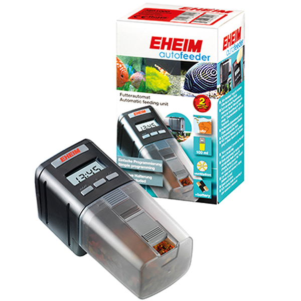 Distributore automatico di cibo programmabile per pesci Eheim Everyday con confezione