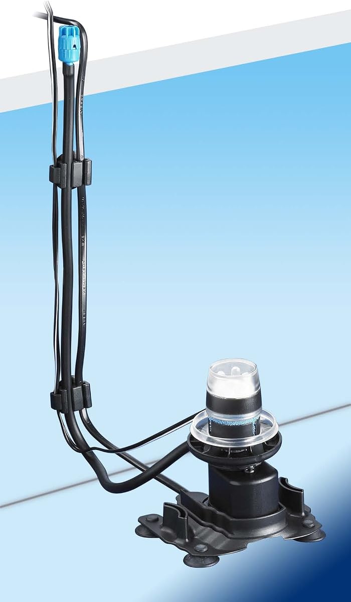Aeratore venturi sommergibile Hydor Ario 2 con colonna di bolle illuminata a LED