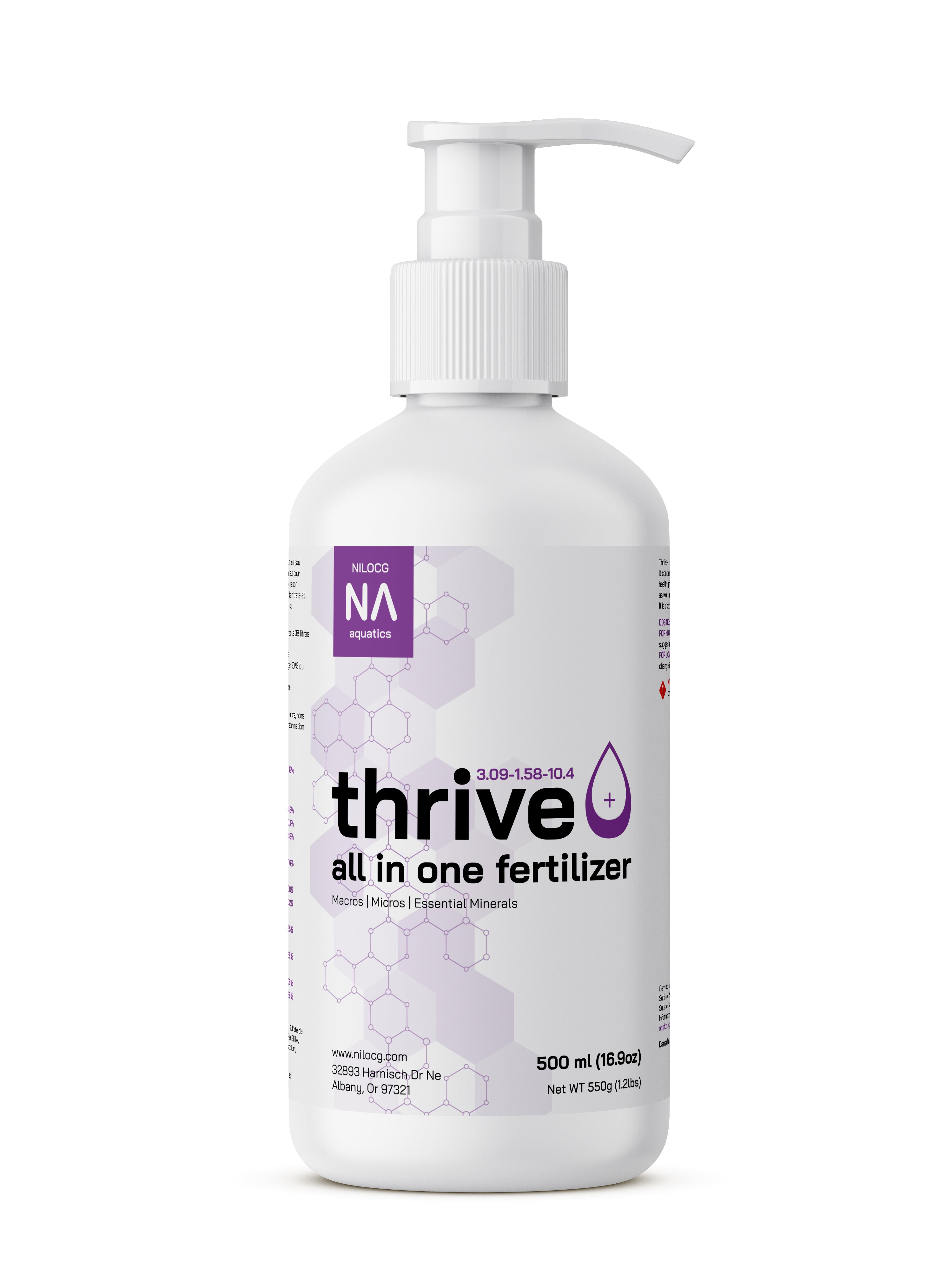 Flacone a pompa di fertilizzante liquido all-in-one per piante d'acquario NilocG Thrive